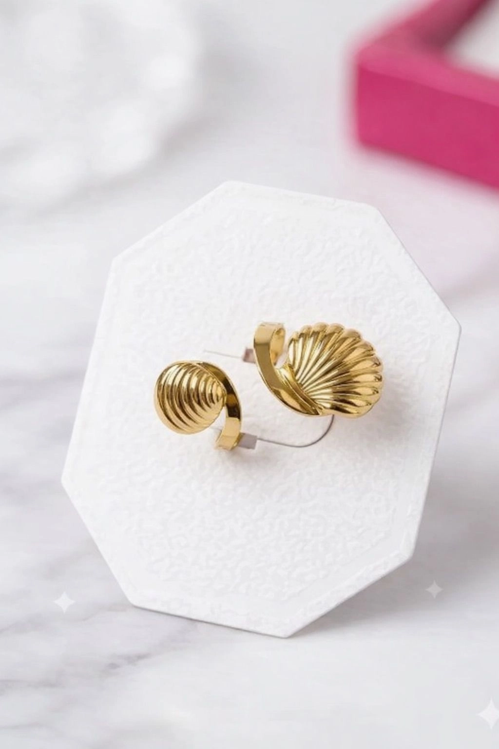Golden Seashell Wrap Ring