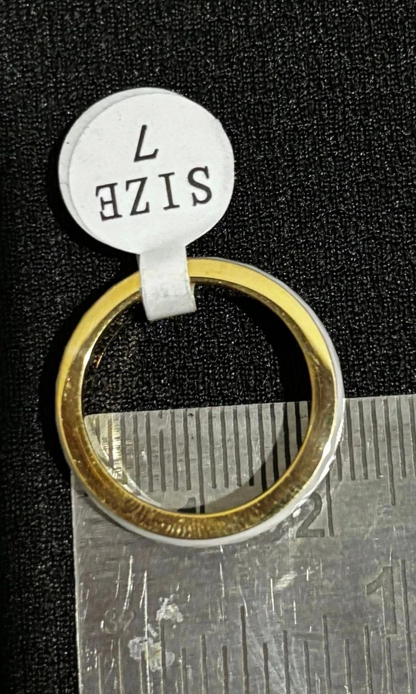 White Luxe Crystal Band Ring