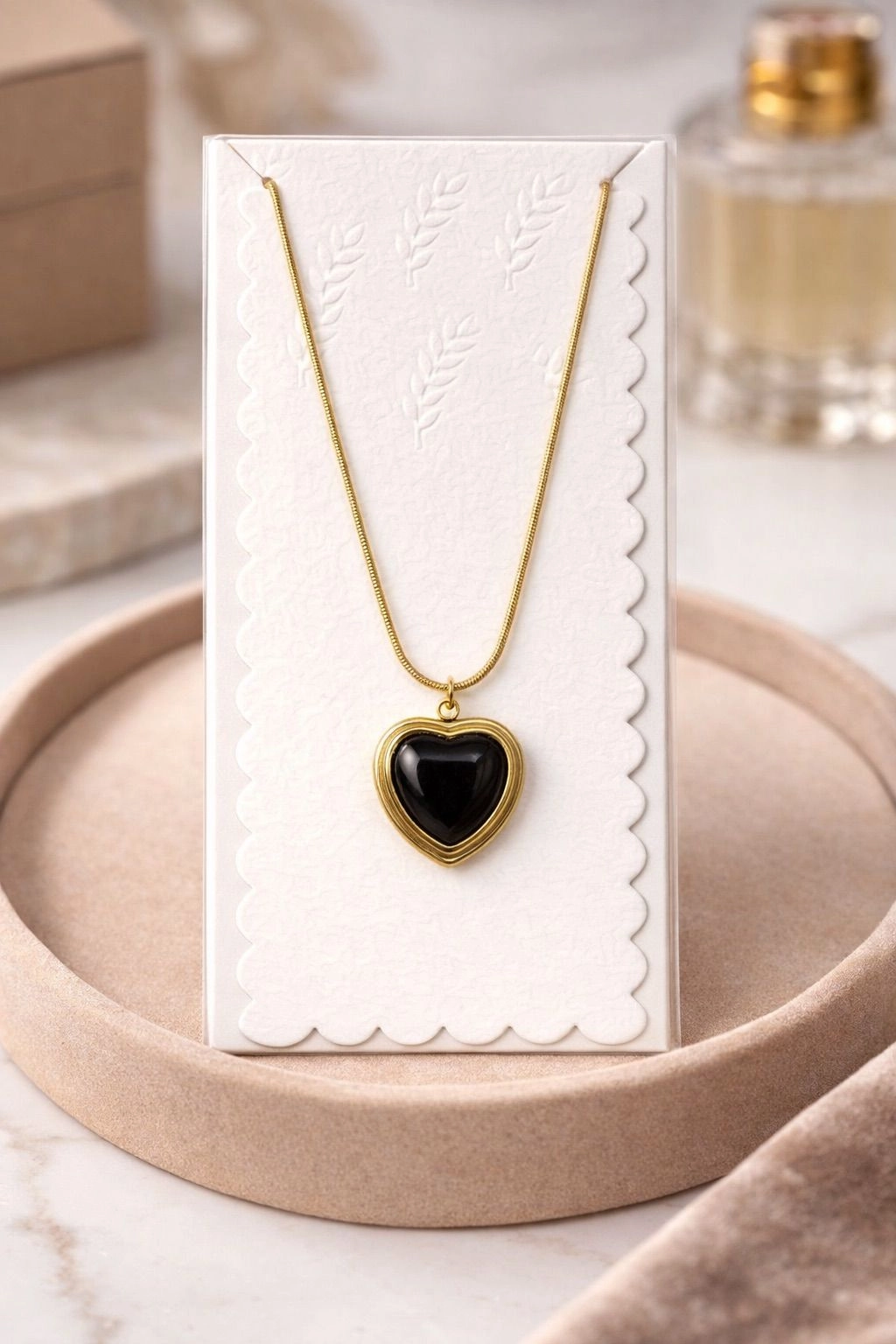 Midnight Heart Necklace