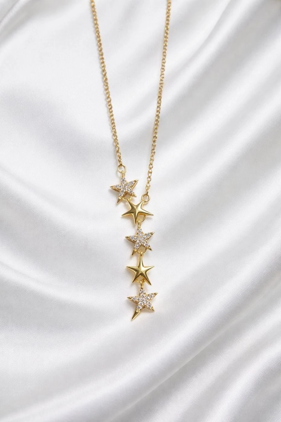 Golden Starfall Necklace