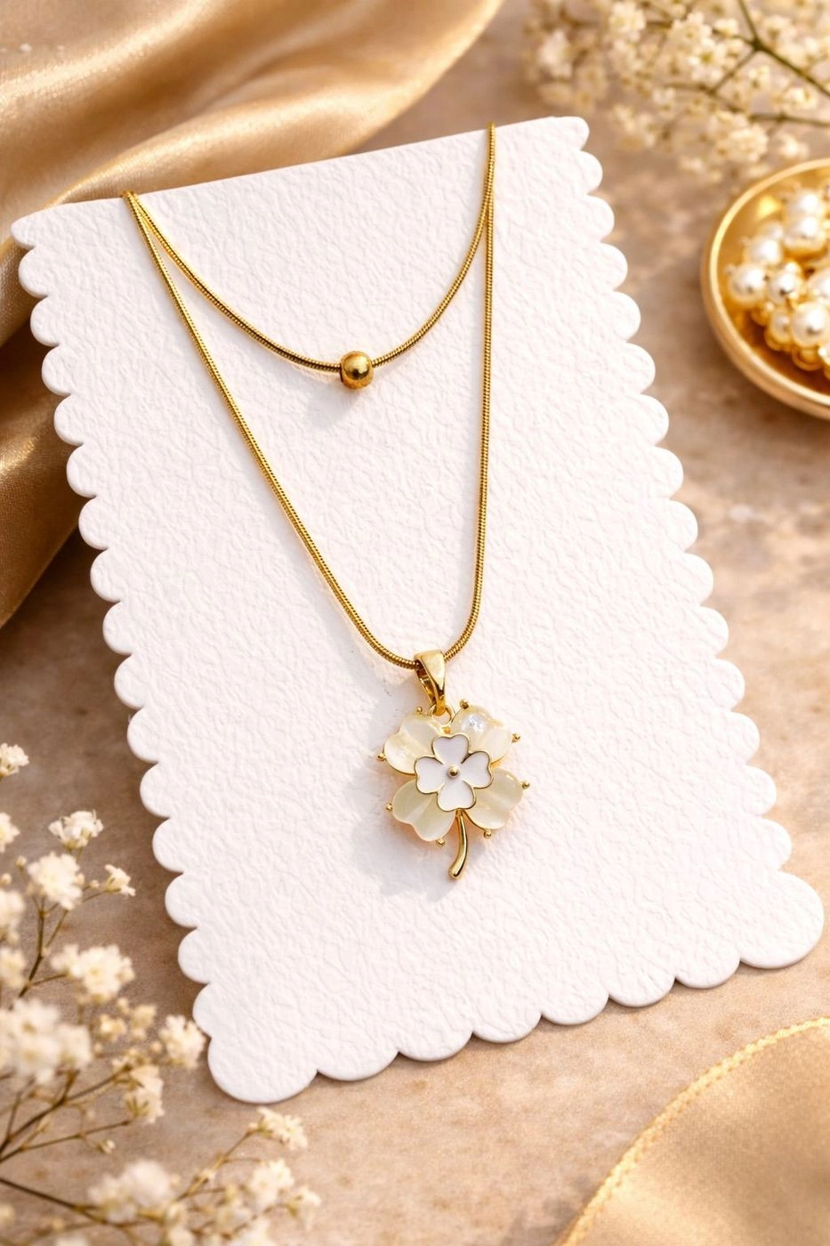 Luna Bloom Layered Necklace