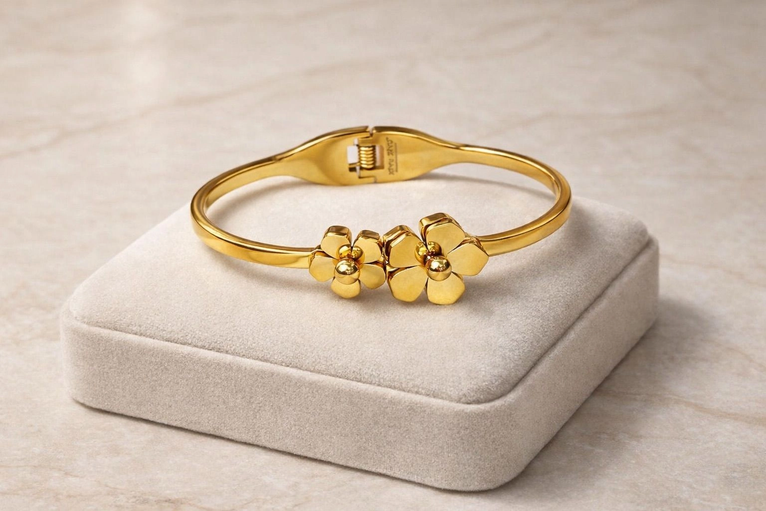 Golden Blossom Duo Bangle