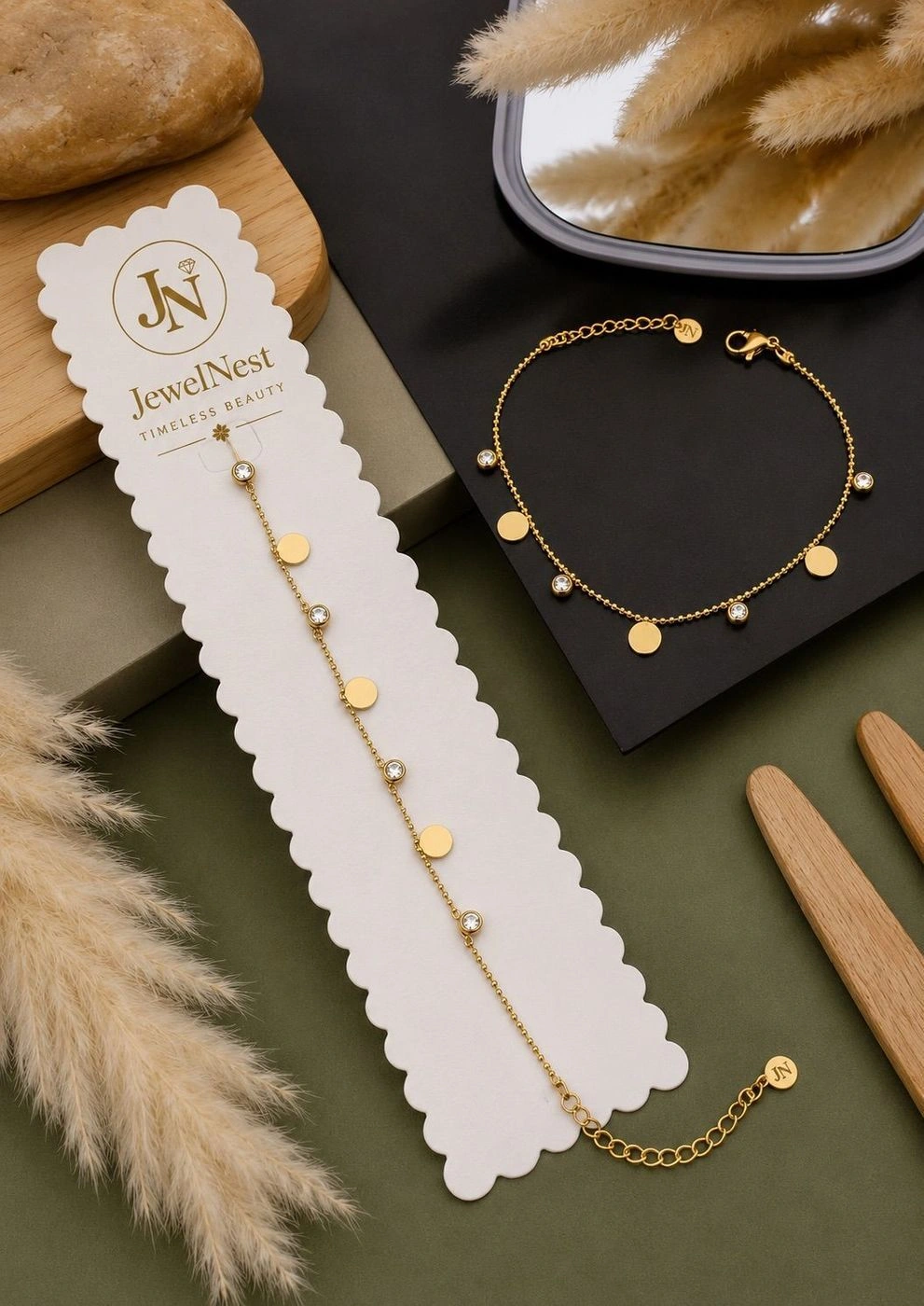 Luna Disc Charm Bracelet 2