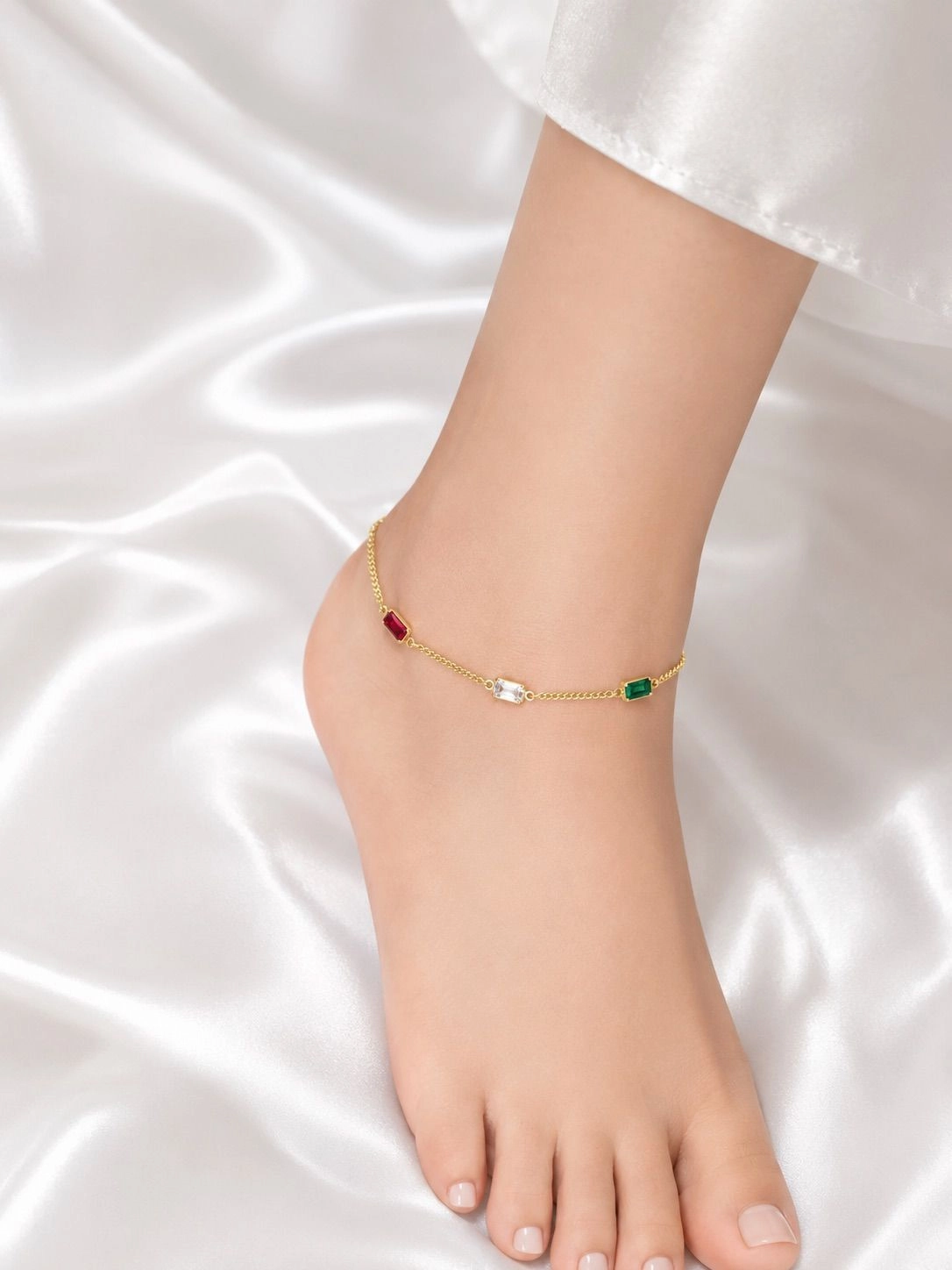 Gold plated Kids Anklets (pair)