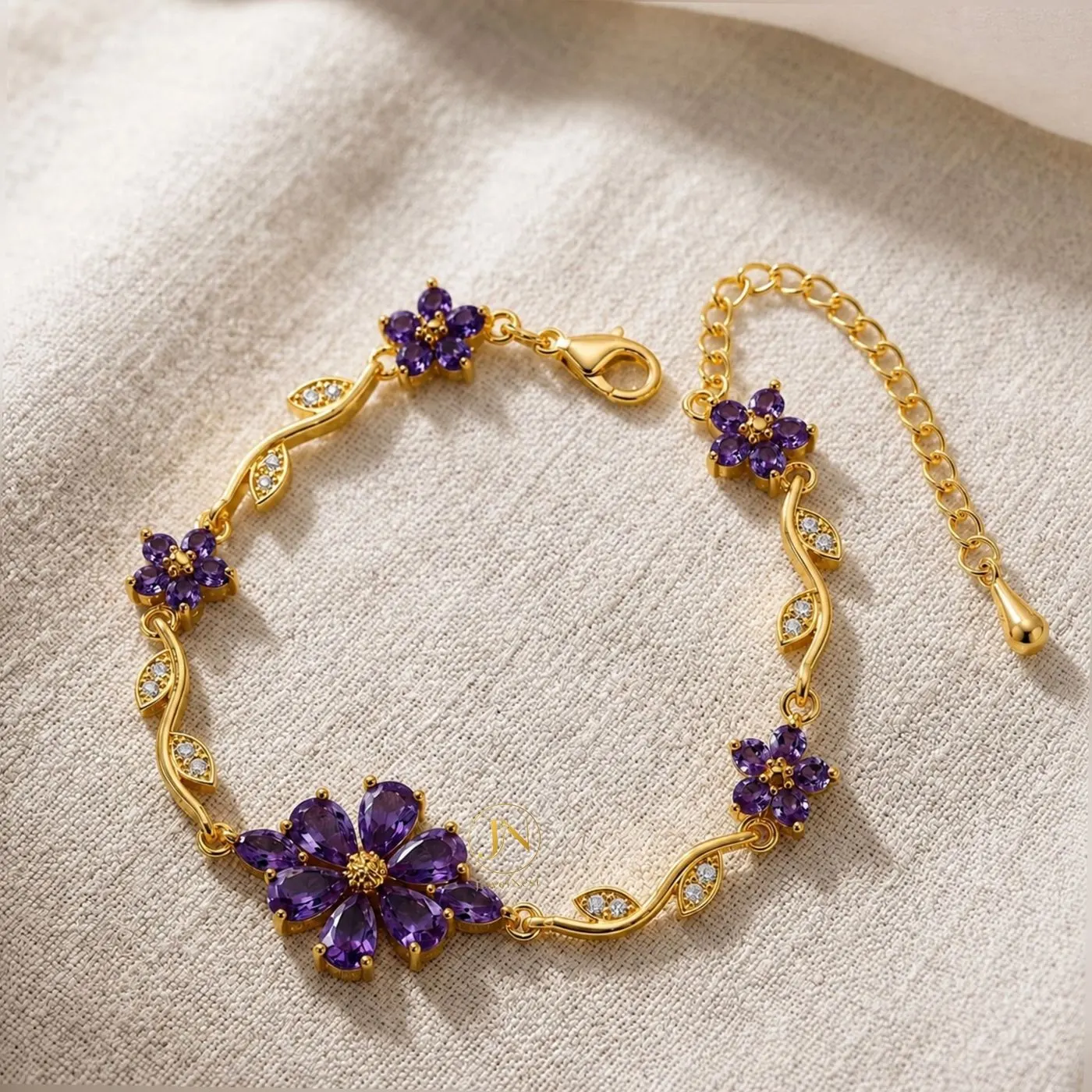 Royal Violet Bloom Bracelet