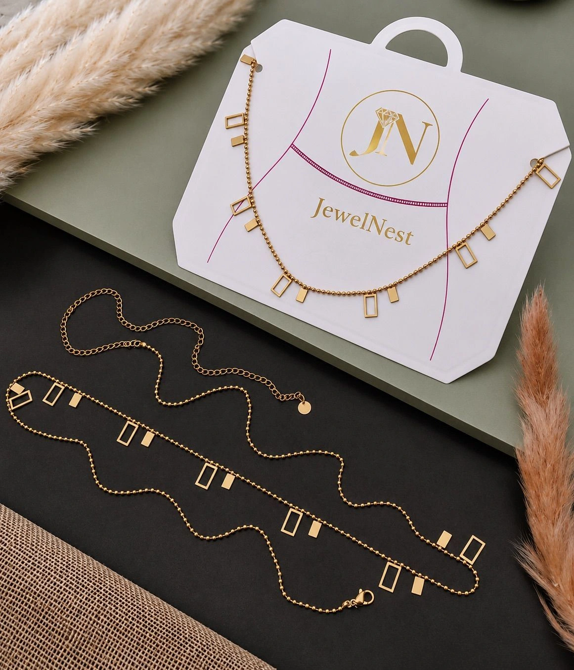 Golden Frame Waist Chain