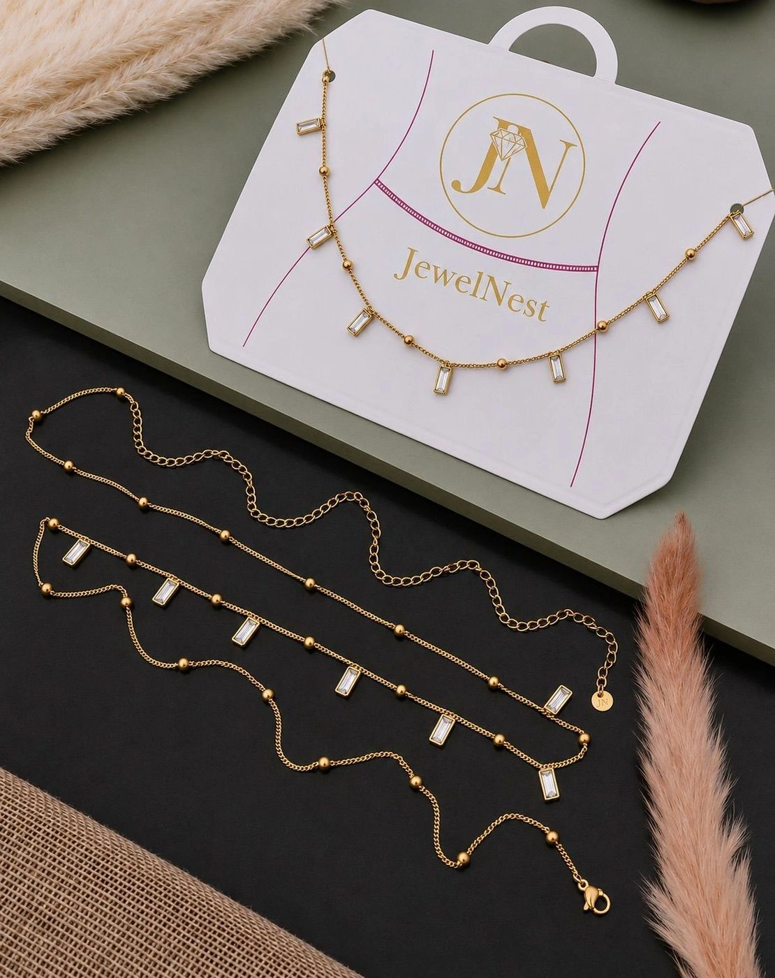 Crystal Bar Waist Chain