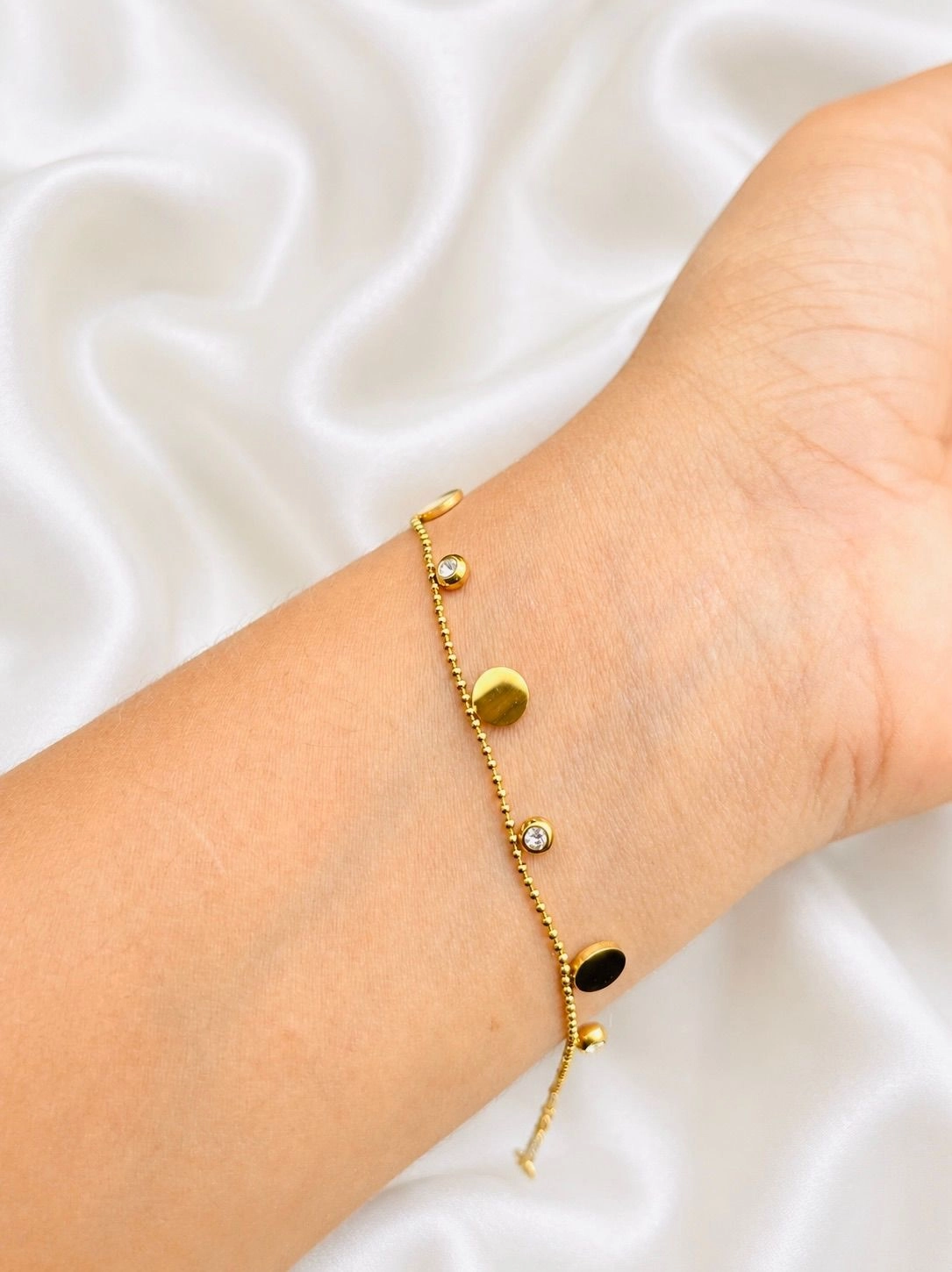 Luna Disc Charm Bracelet 1