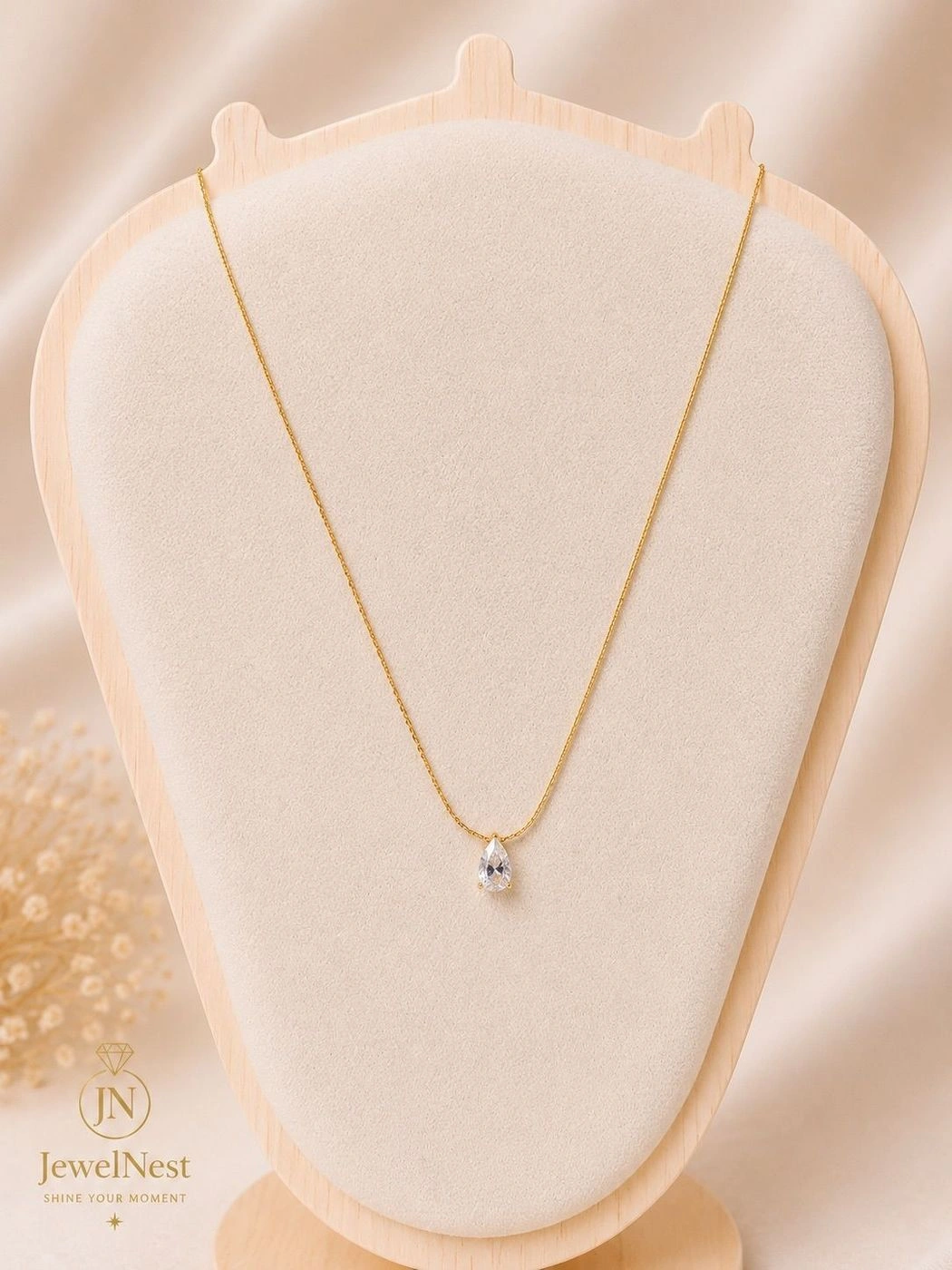 Crystal Teardrop Necklace