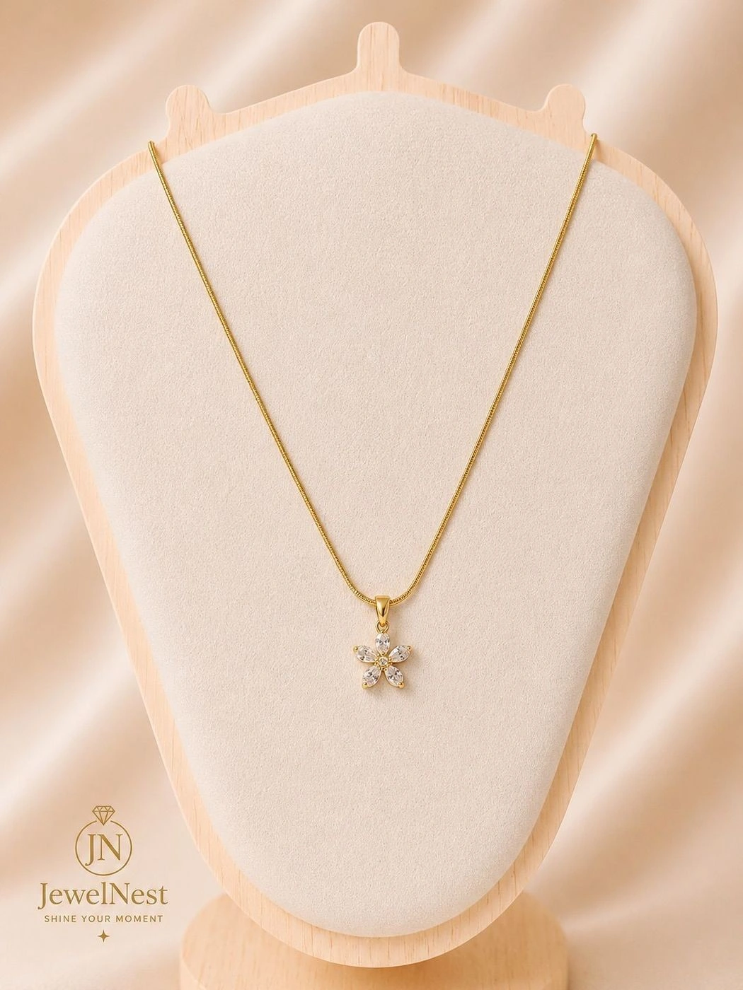 Snow Petal Necklace
