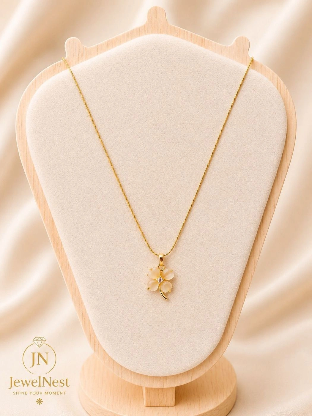 Golden Clover Necklace