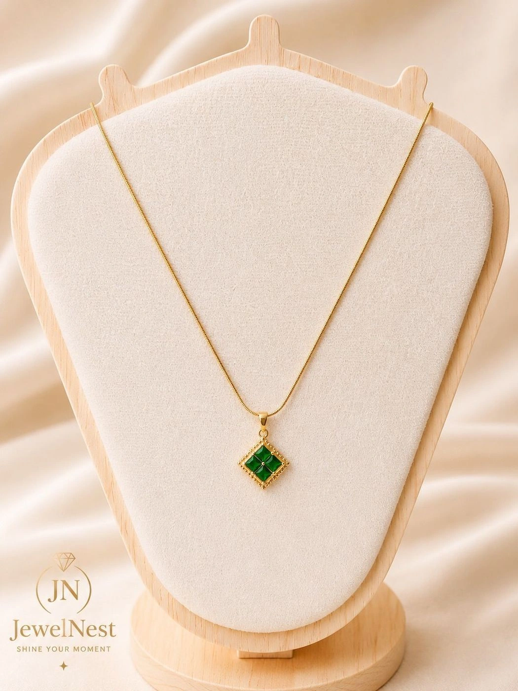 Emerald Mosaic Necklace