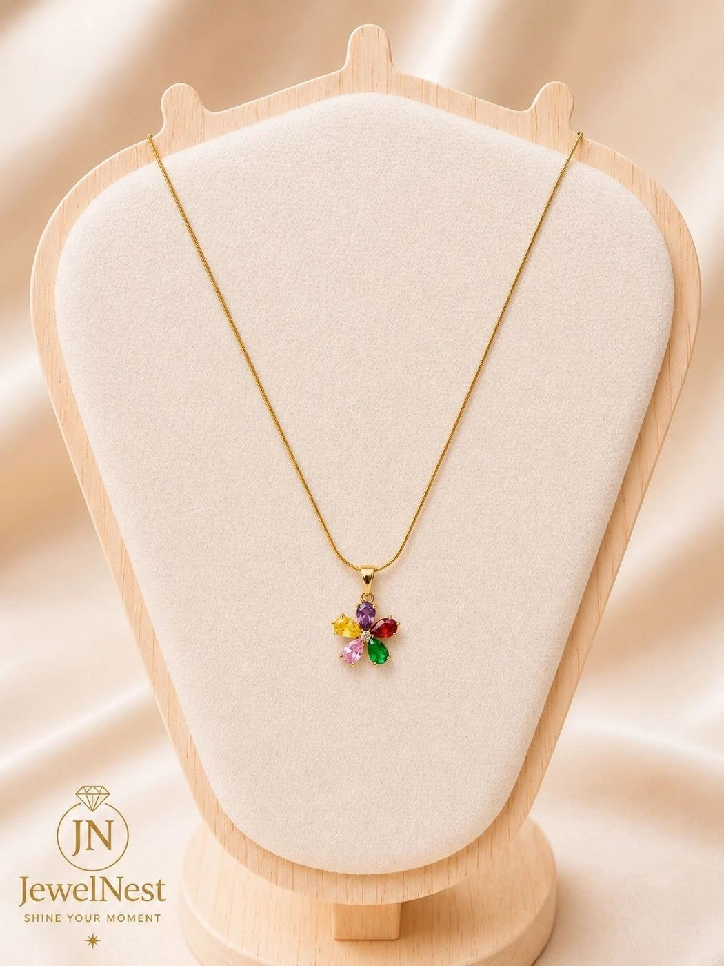 Rainbow Bloom Necklace