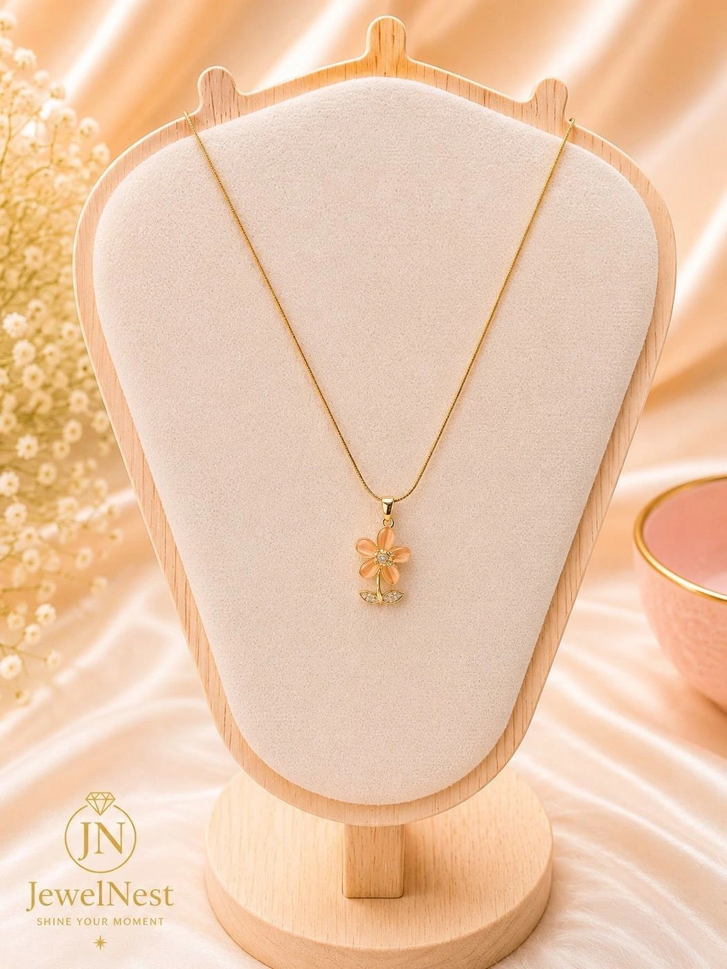 Peach Blossom Necklace