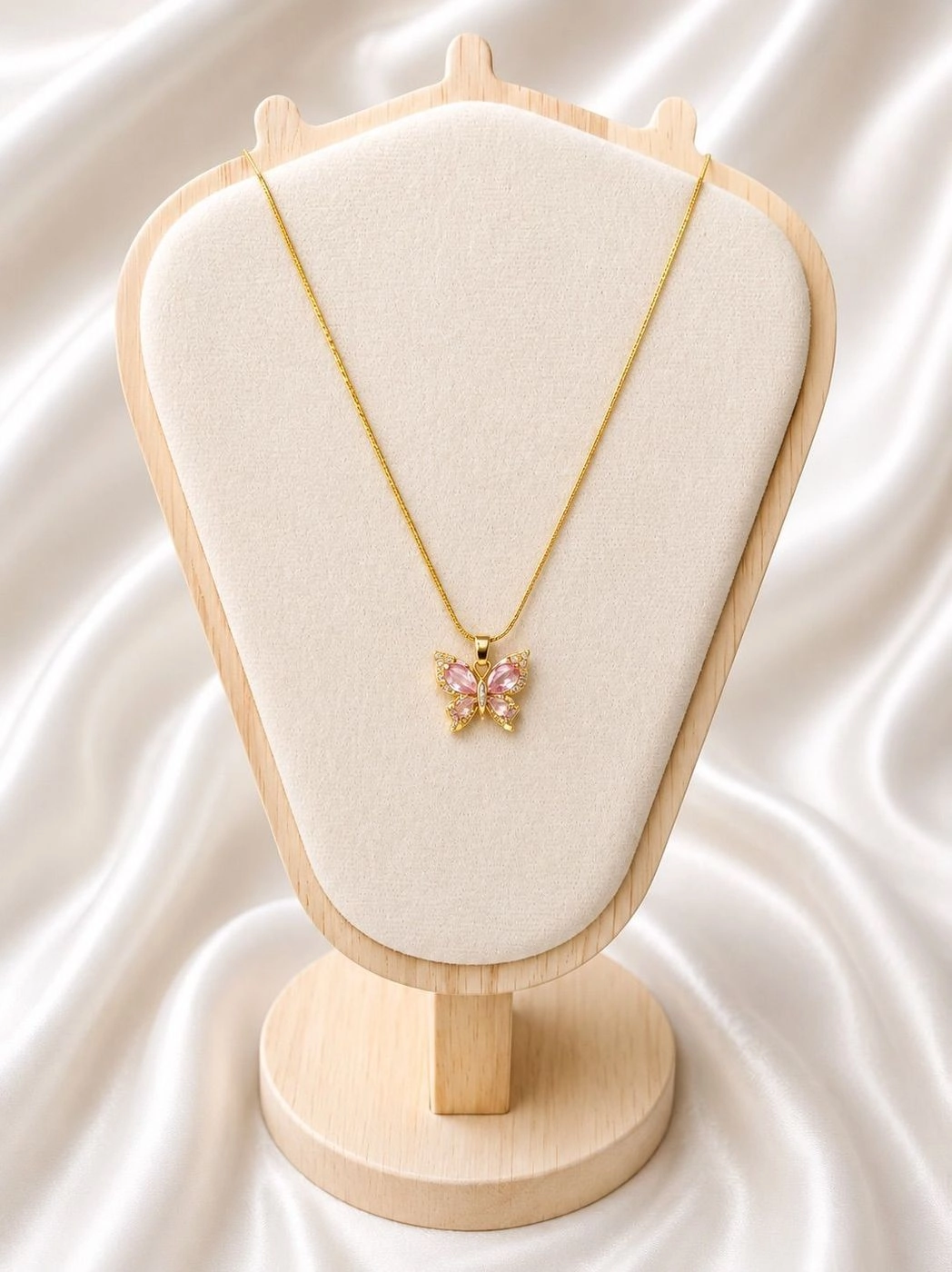 Pink Flutter Necklace