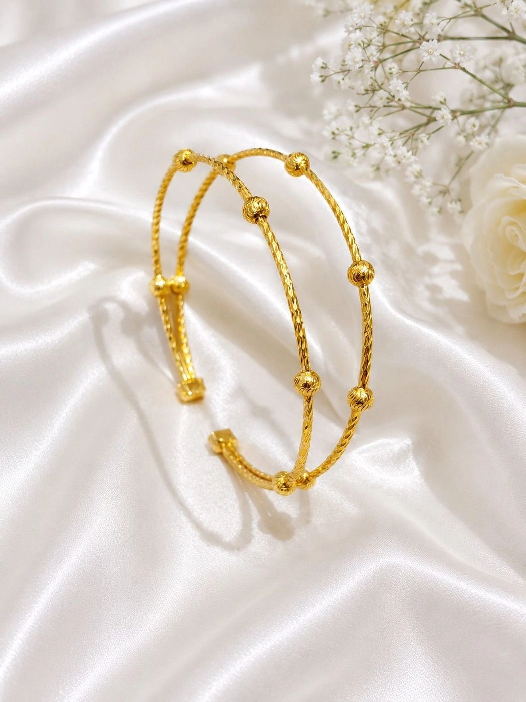 Golden Pearl Bangle