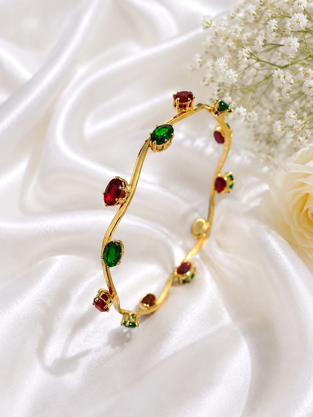 Ruby Emerald Bangle