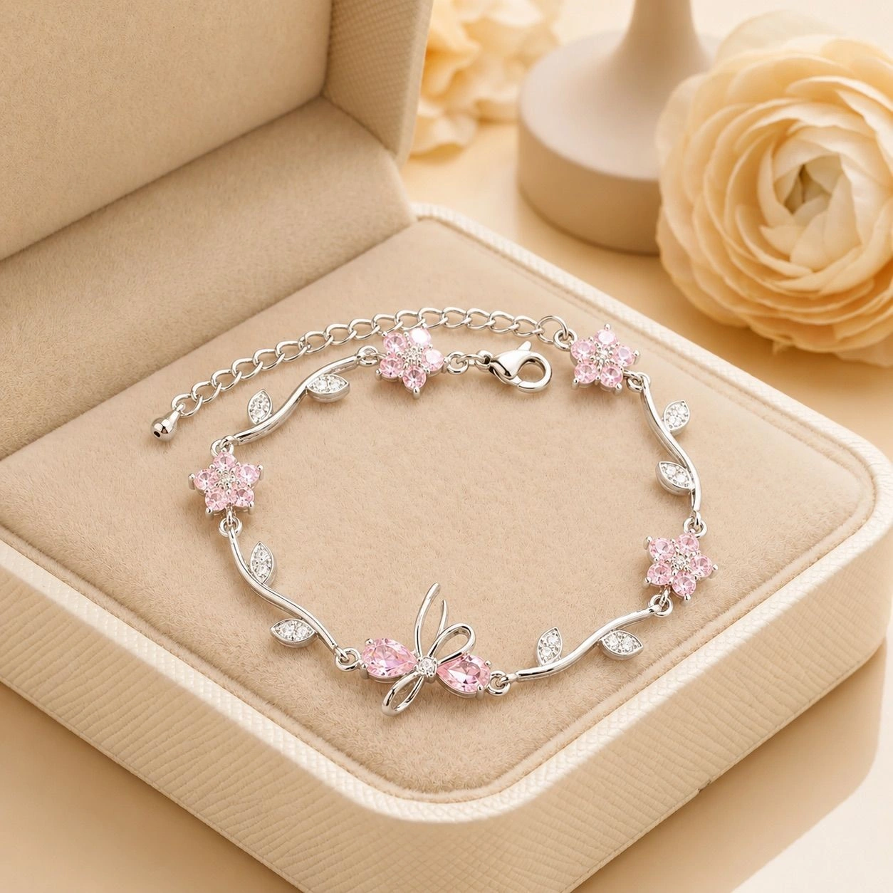 Blush Butterfly Bracelet