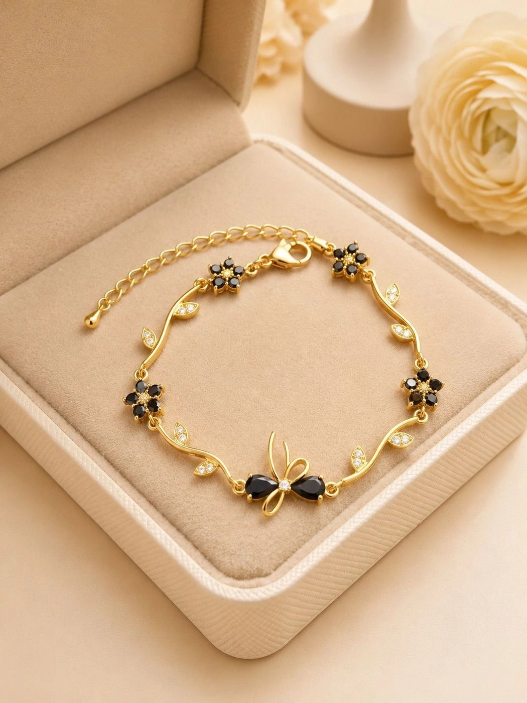 Black Blossom Bracelet