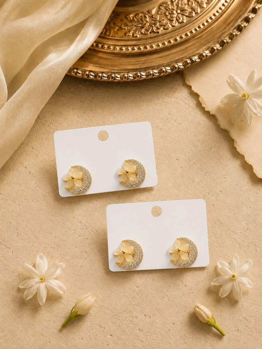 Moon Blossom Earrings