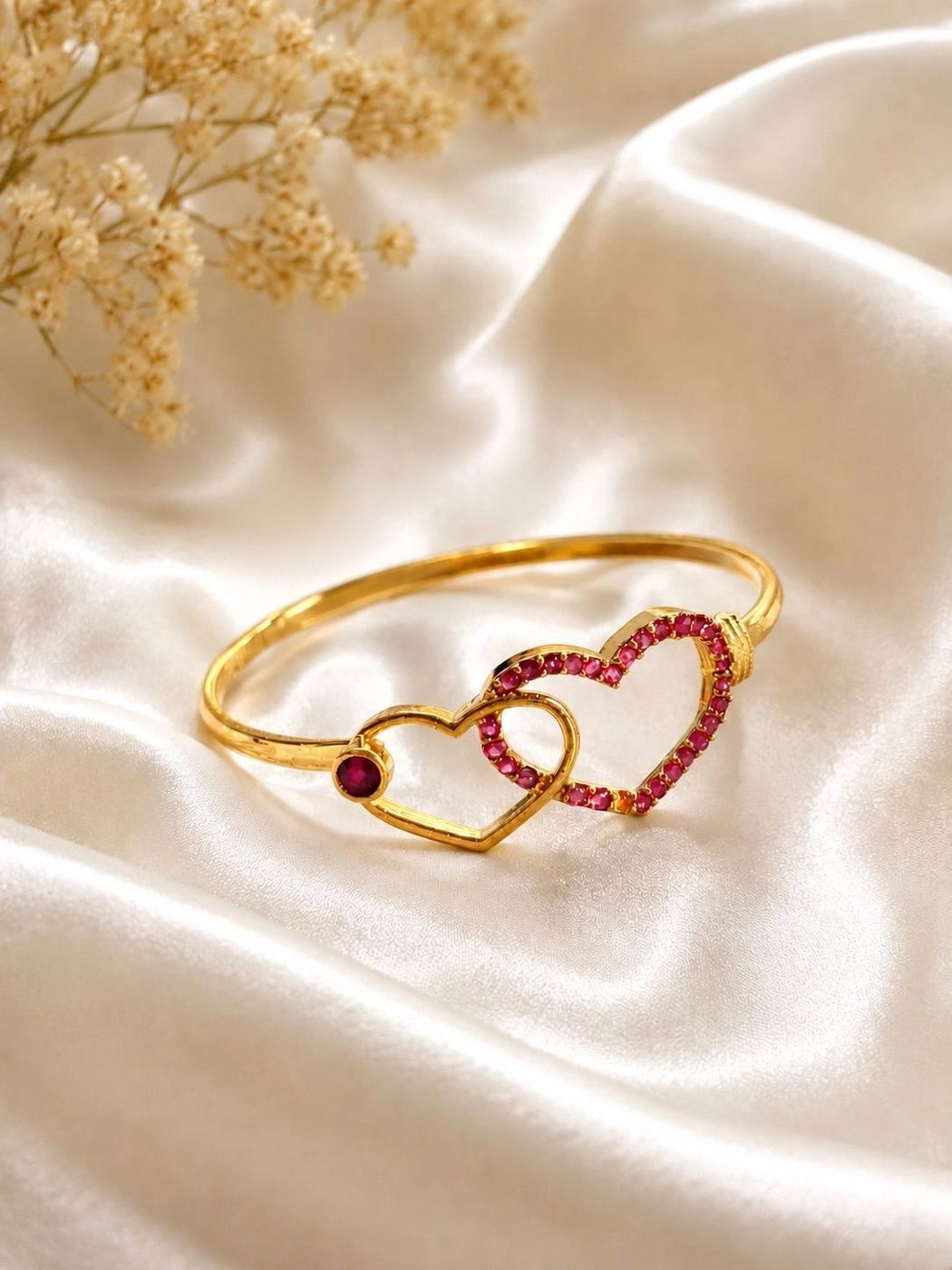 Double Heart Spark Bangle 2