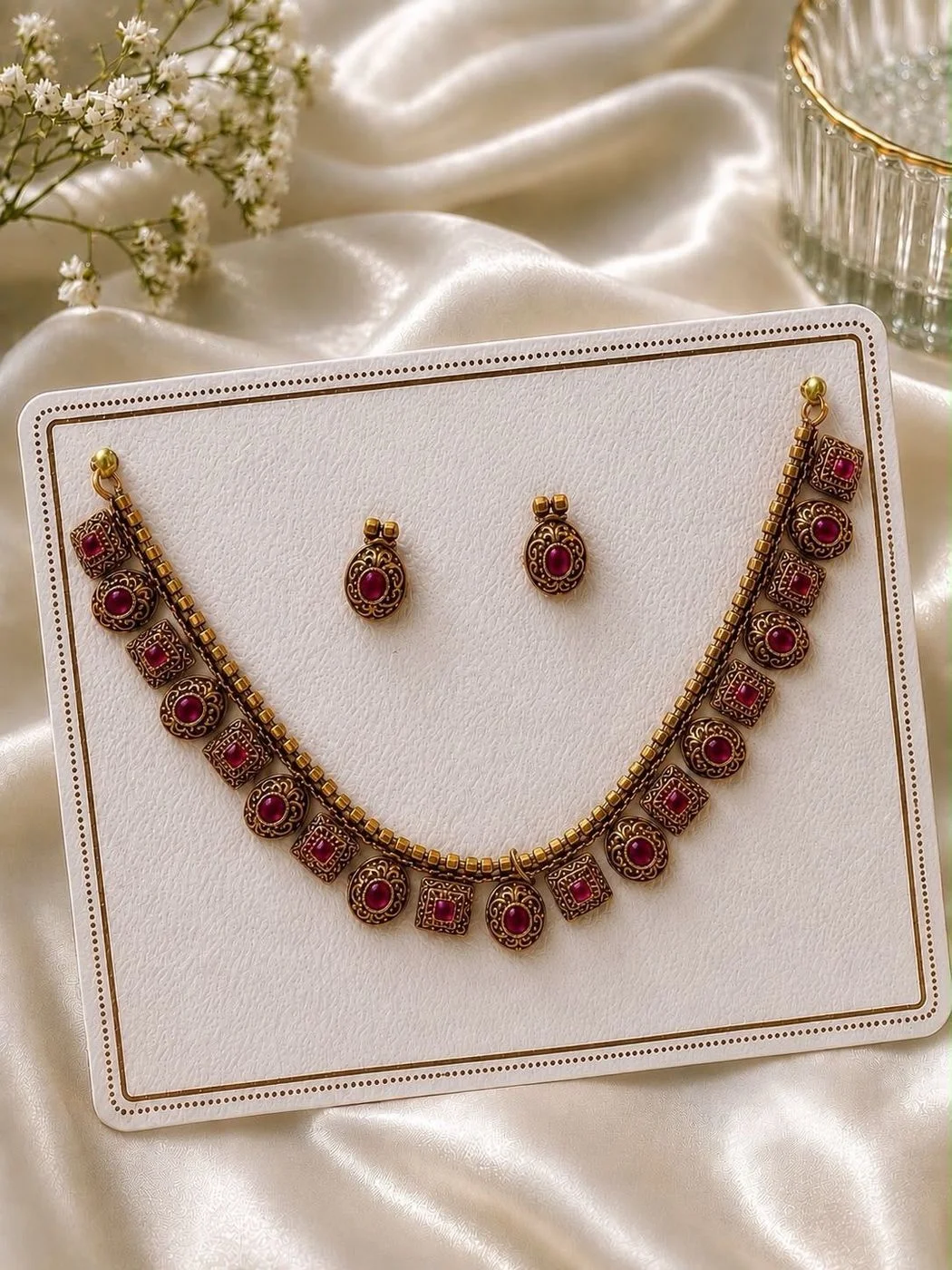 Ruby Kemp Necklace Set