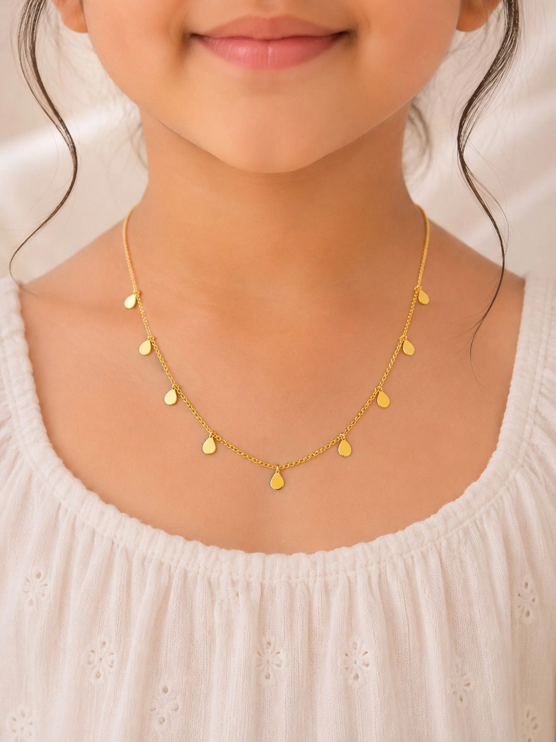 Golden Raindrop Chain