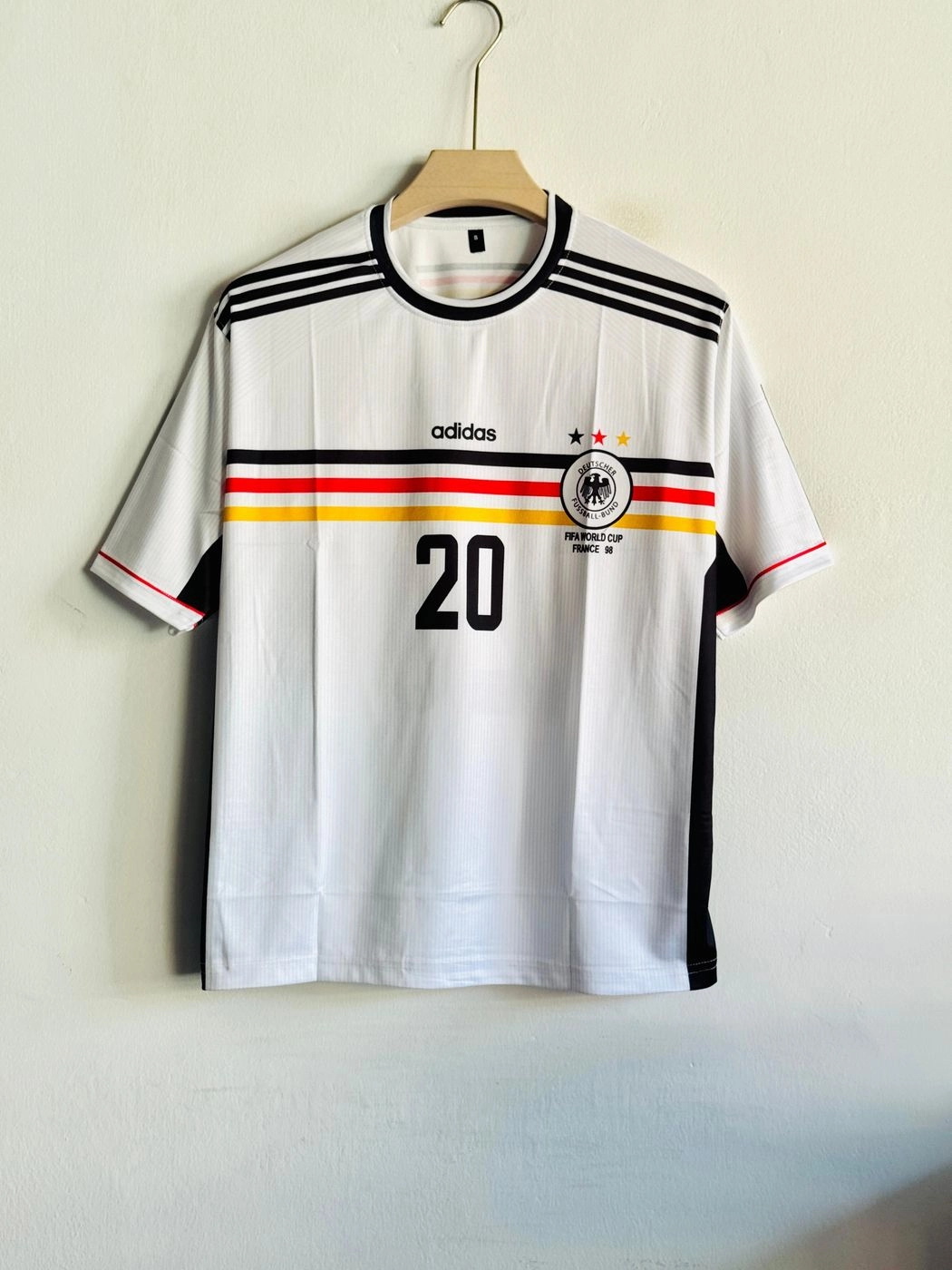 GERMANY 1998 HOME KIT BIERHOFF FIVESLEEV