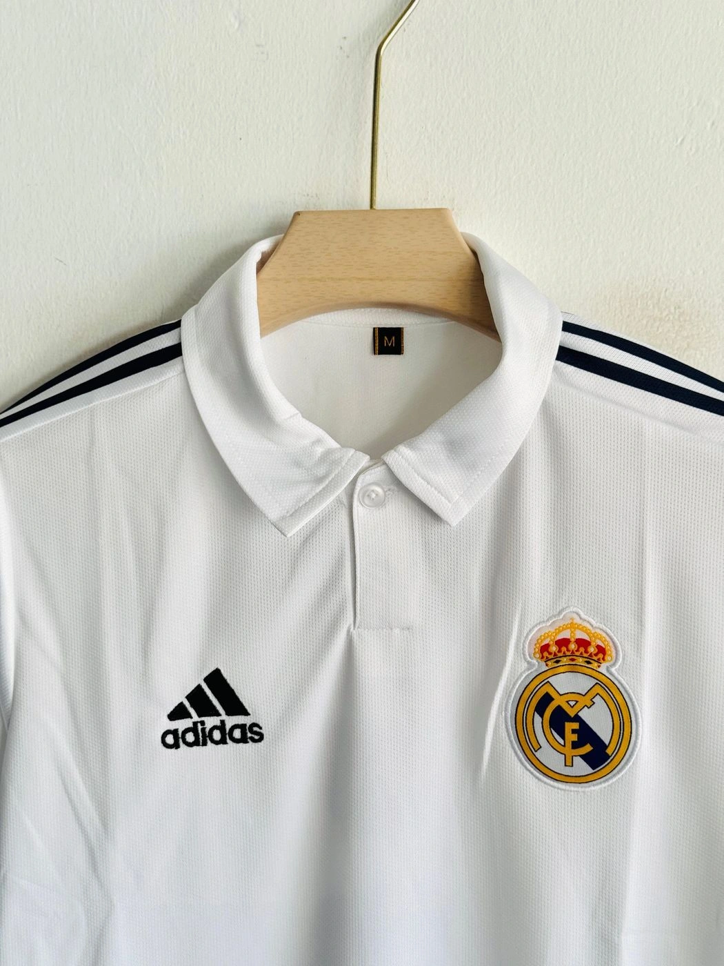 REAL MADRID 2002-03 HOME KIT ZIDANE FULLSLEEVE POLO EMBROIDERY PREMIUM