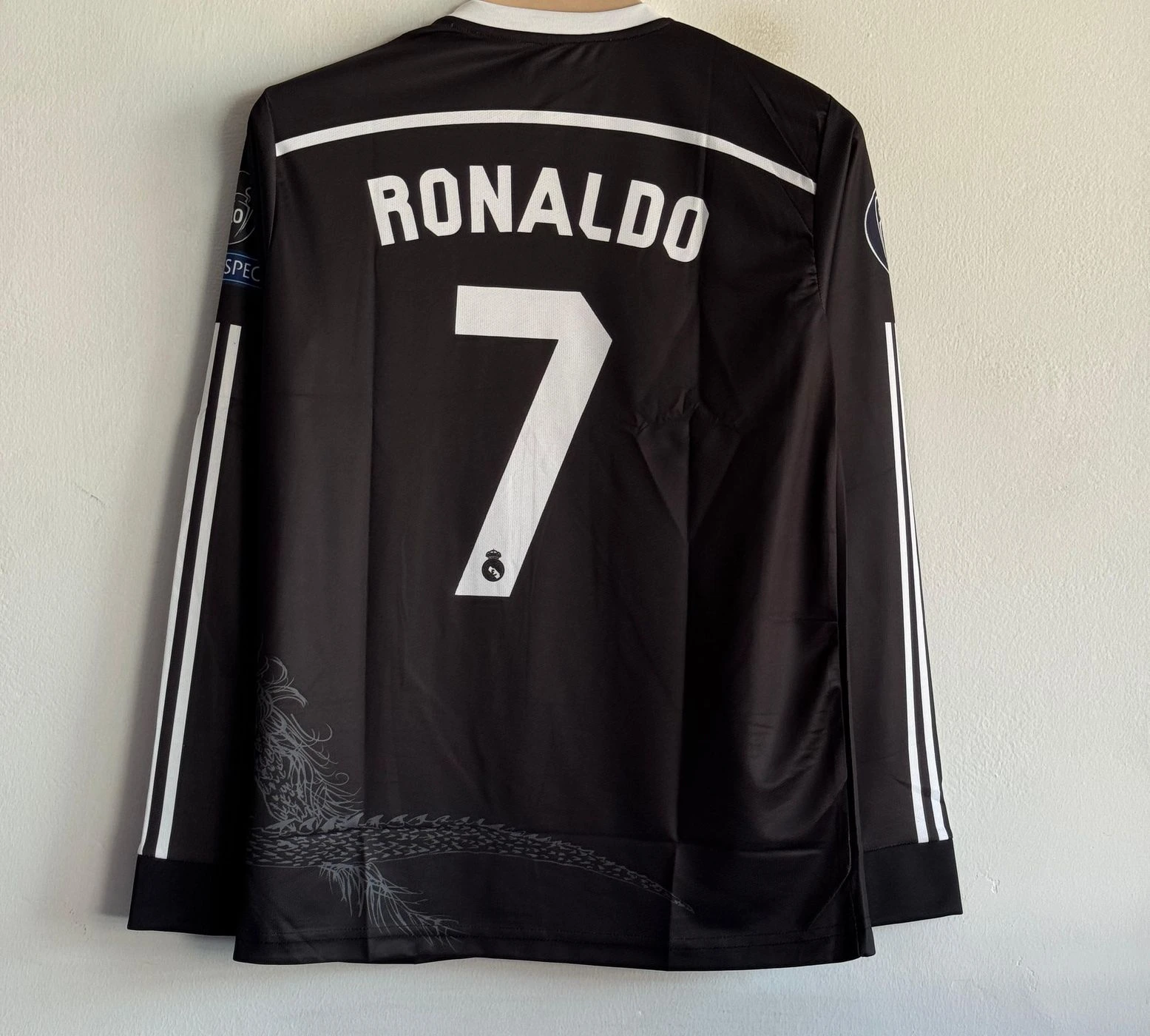 REAL MADRID 2014-15 THIRD KIT RONALDO FULLSLEEVE EMBROIDERY 2
