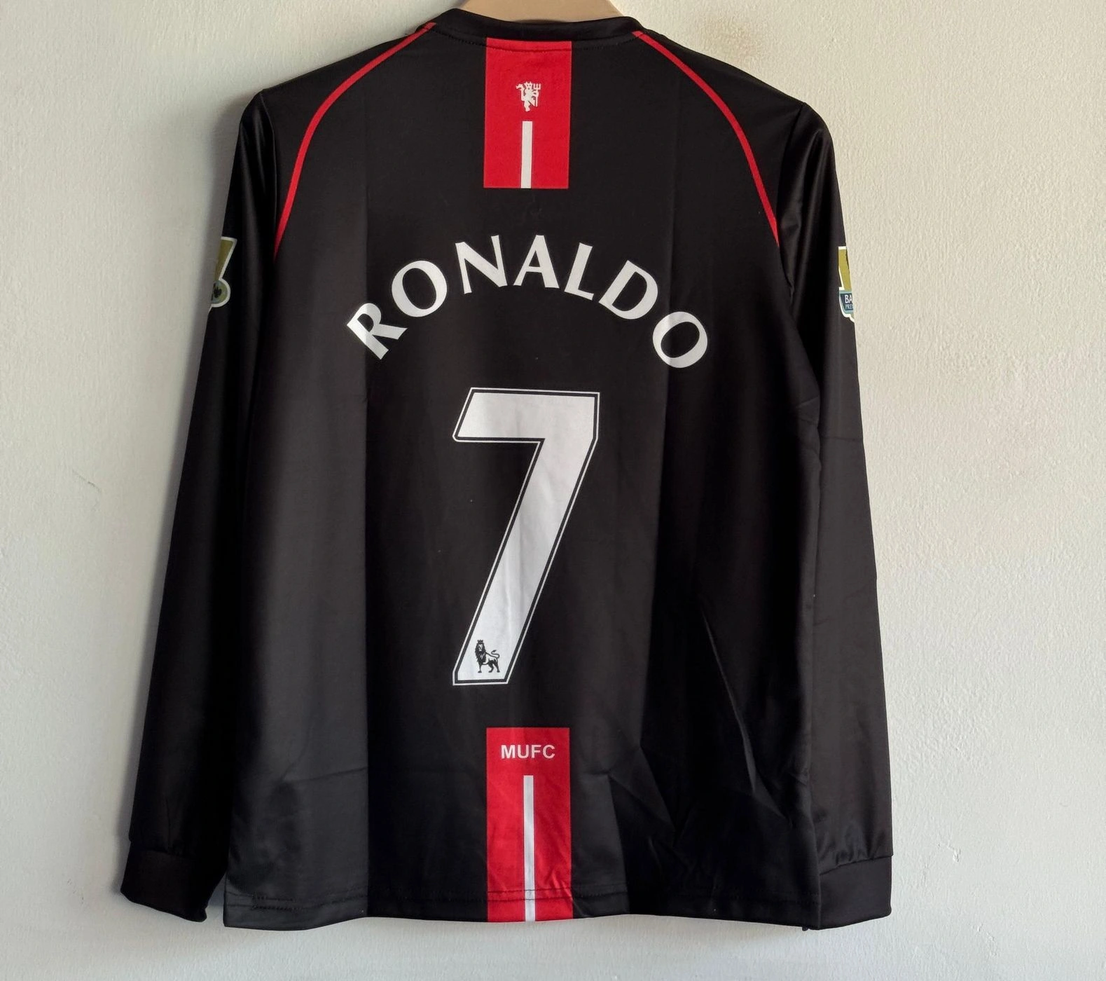MANCHESTER UNITED 2007-08 AWAY KIT RONALDO FULLSLEEVE EMBROIDERY 2