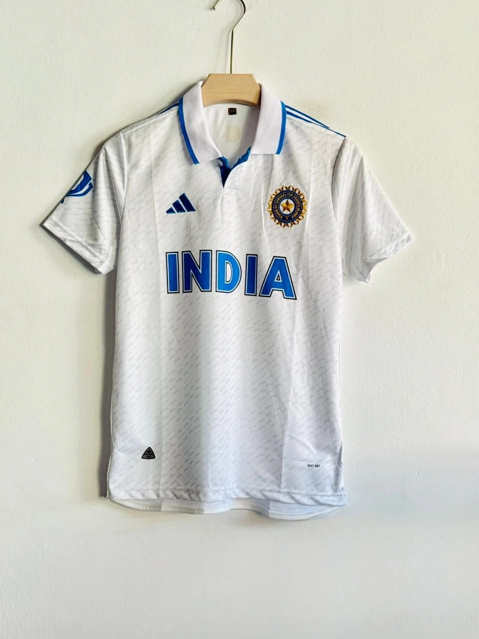 INDIA CRICKET TEST JERSEY POLO EMBROIDERY PREMIUM