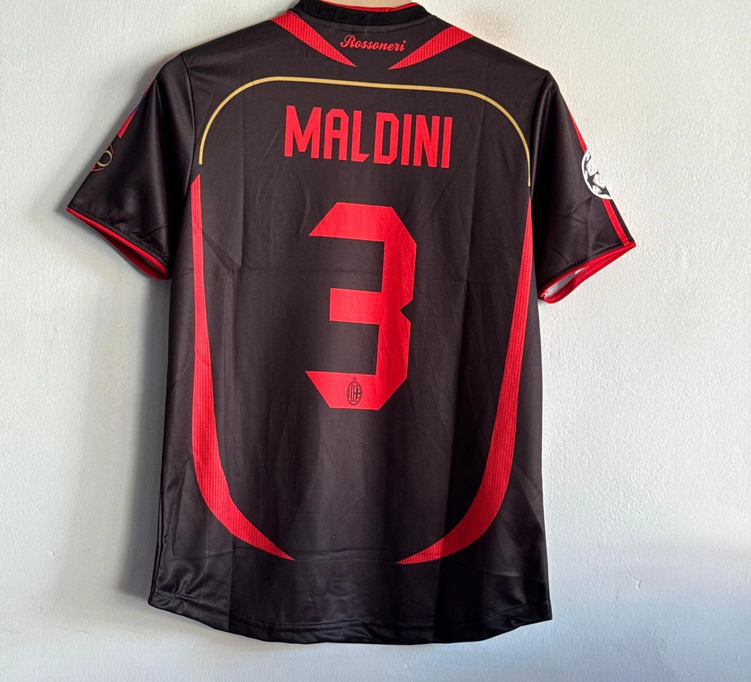 ACMILAN 2006-07 THIRD KIT MALDINI EMBROIDERY PREMIUM 2