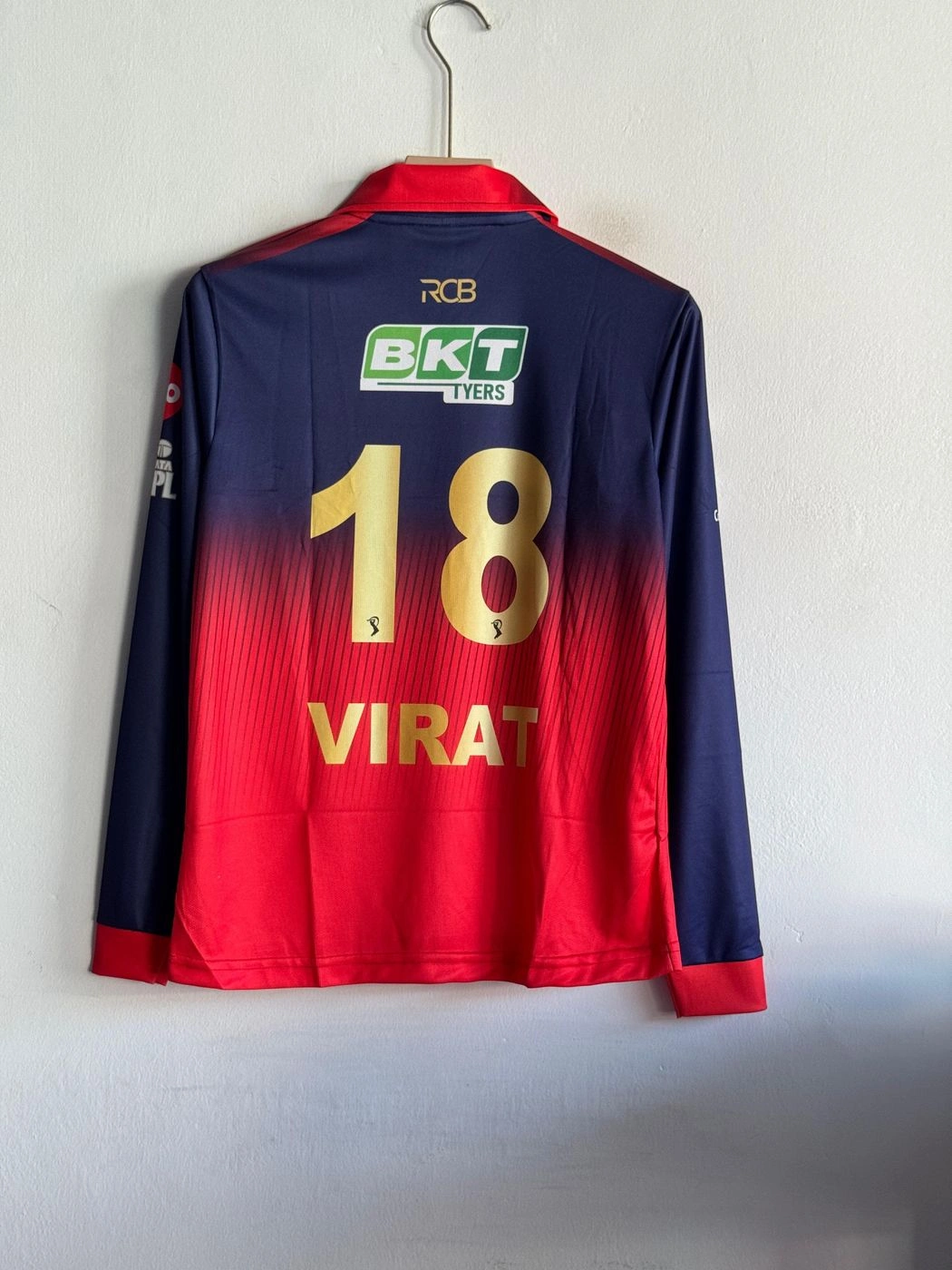 RCB 2026 KIT VIRAT FULLSLEEVE POLO EMBROIDERY 2