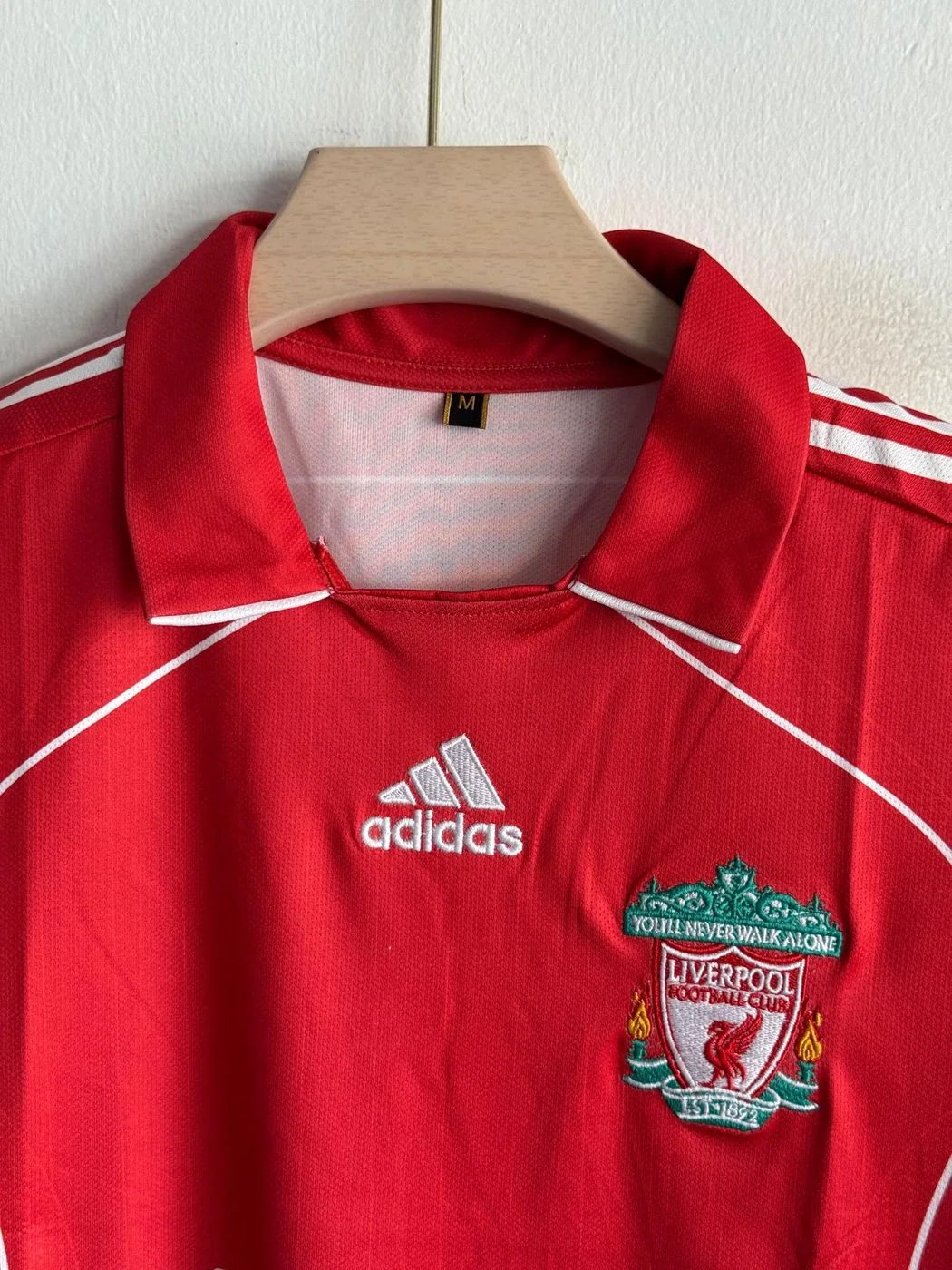 LIVERPOOL 2006-07 HOME KIT GERRARD POLO EMBROIDERY PREMIUM 3