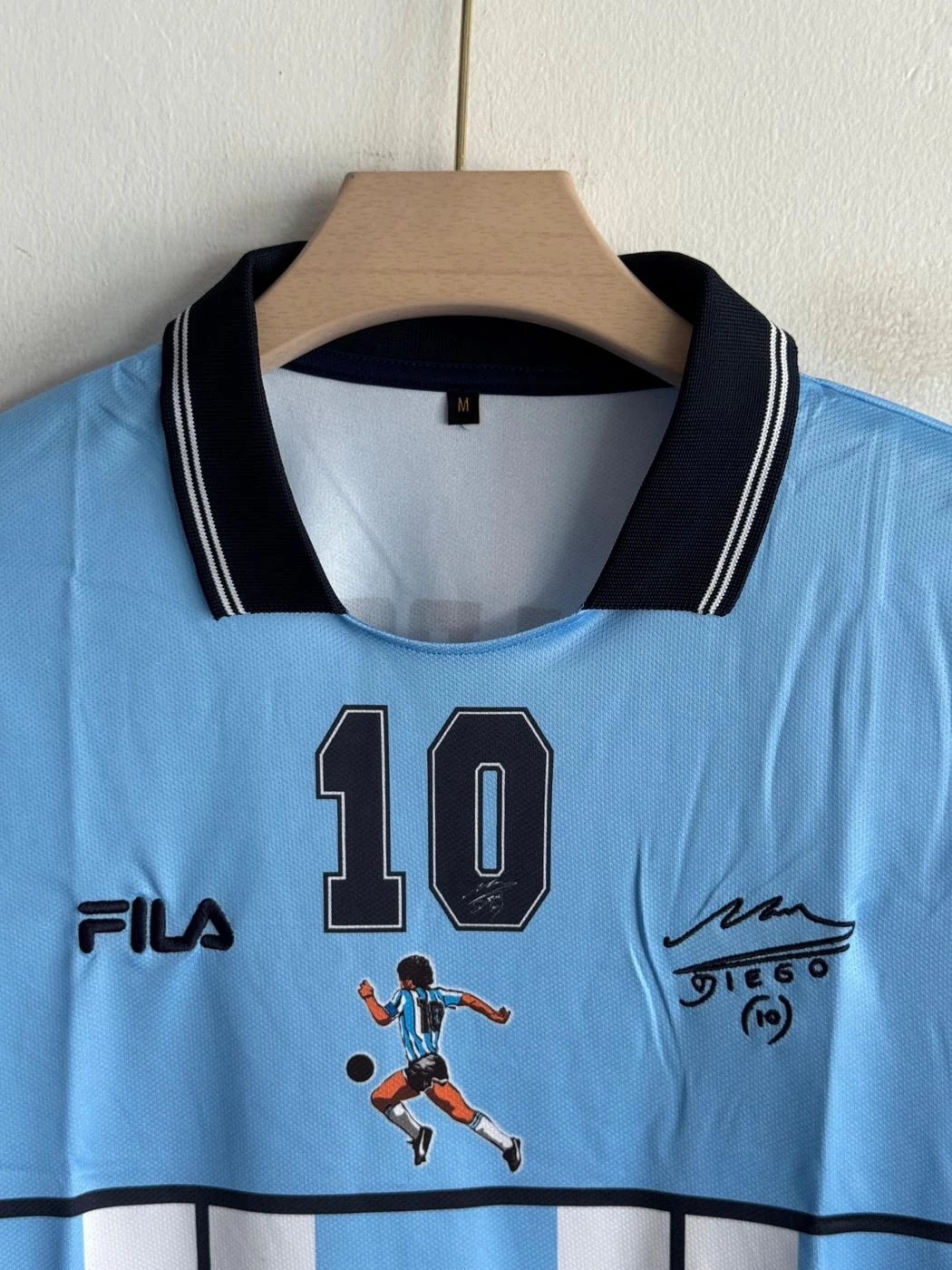 ARGENTINA 2001 TESTIMONIAL JERSEY MARADONA POLO EMBROIDERY PREMIUM 3