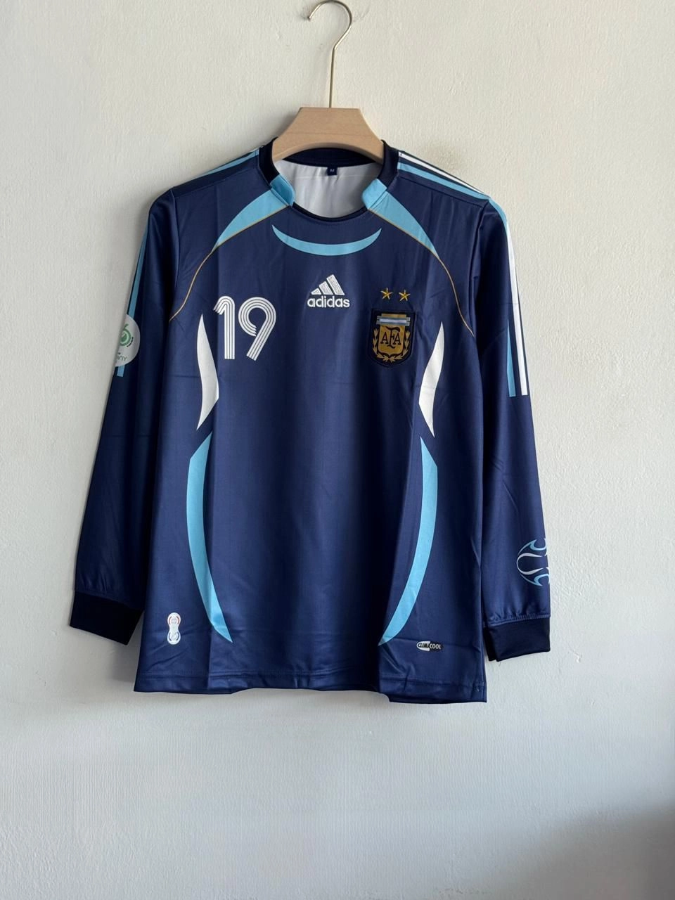 ARGENTINA 2006 HOME KIT MESSI FULLSLEEVE EMBROIDERY PREMIUM