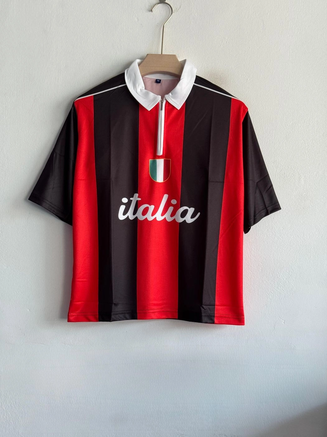 ITALY VINTAGE KIT FIVESLEEVE POLO WITH ZIP PREMIUM