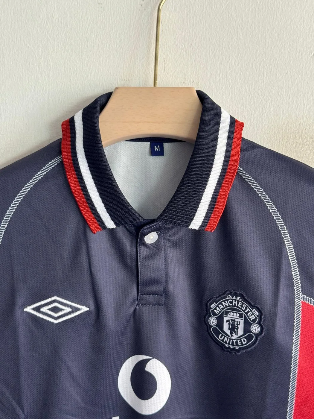 MANCHESTER UNITED 2000-01 THIRD KIT BECKHAM POLO EMBROIDERY PREMIUM 3
