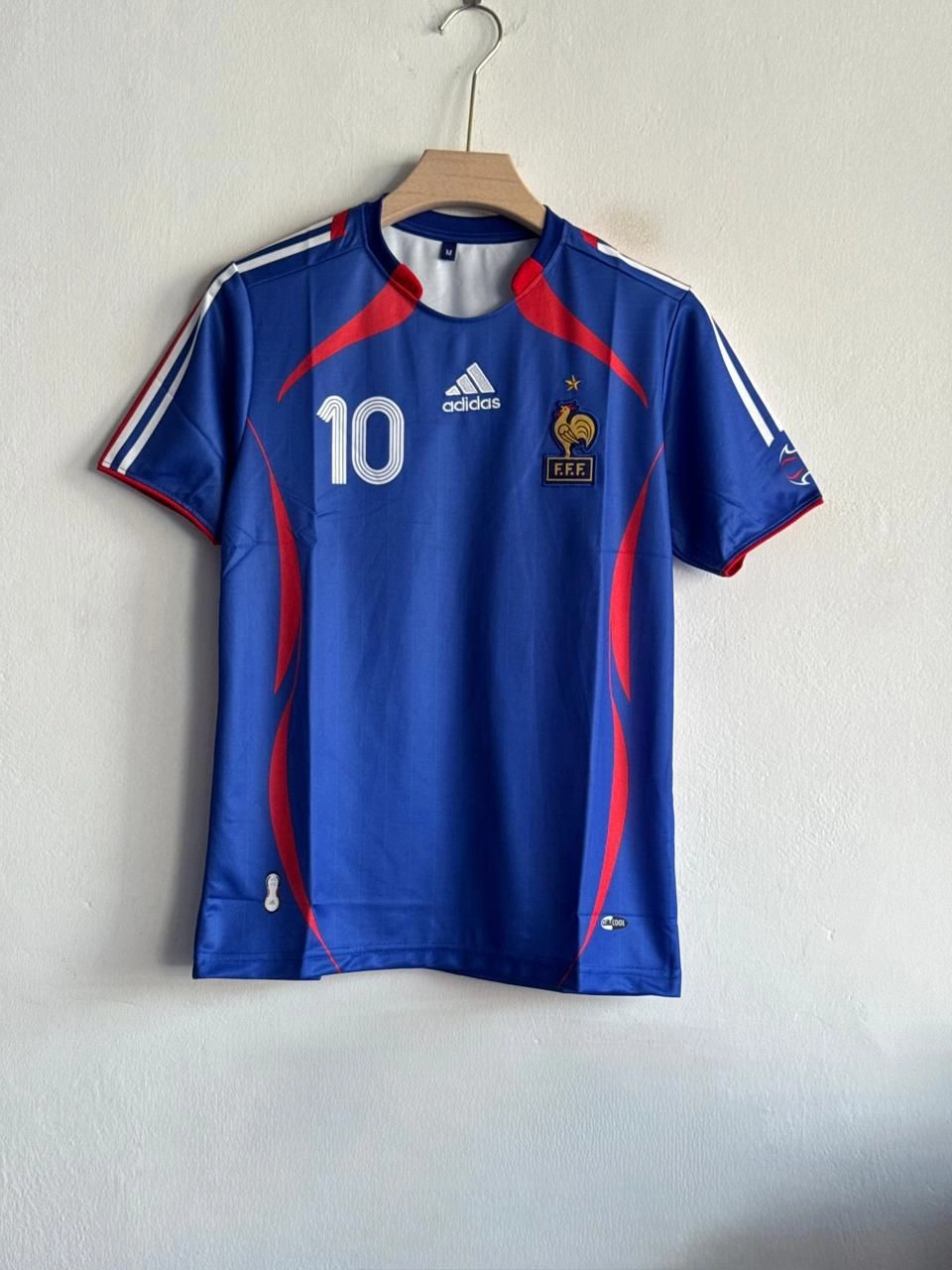 FRANCE 2006-07 HOME KIT ZIDANE EMBROIDERY PREMIUM