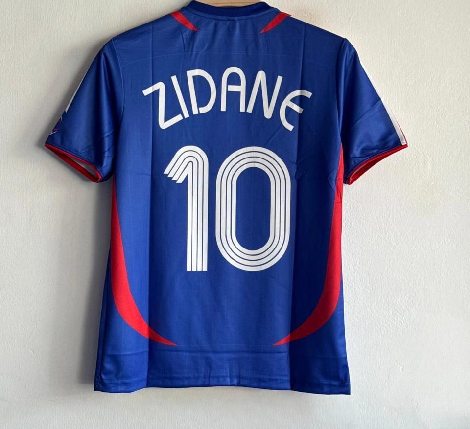 FRANCE 2006-07 HOME KIT ZIDANE EMBROIDERY PREMIUM 2