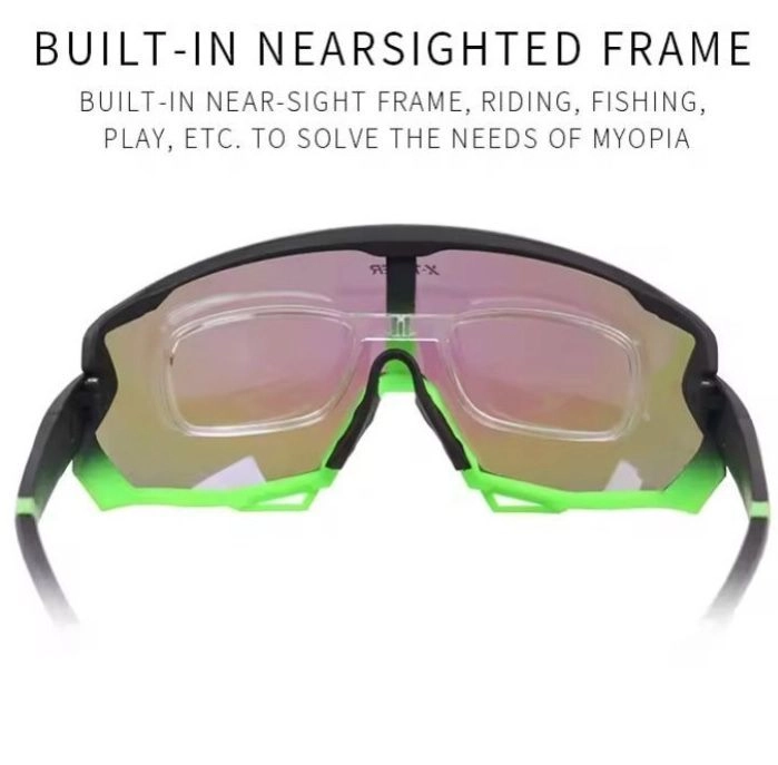 X-TIGER Polarised Sunglass- 3 Interchangeable Lens kit