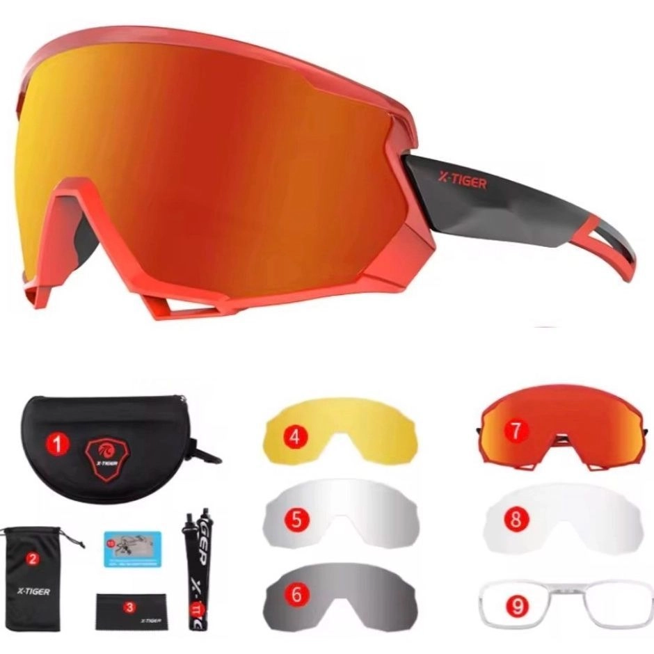 X-TIGER Polarized Sunglass-5 Interchangeable Lens kit