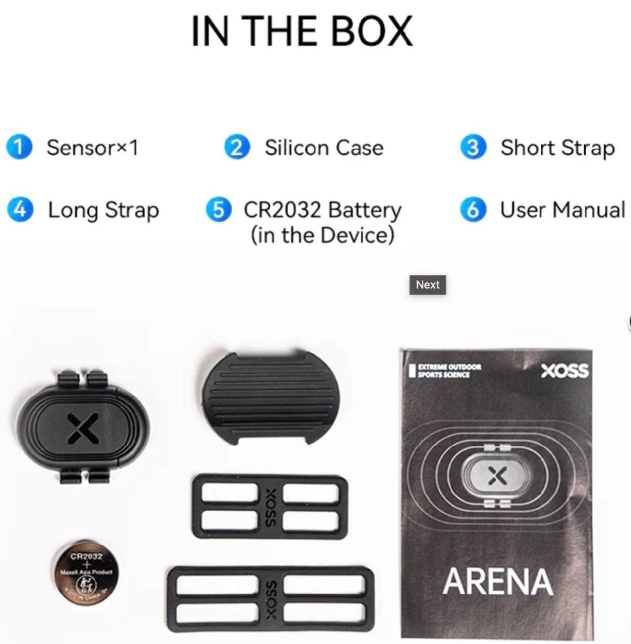 XOSS ARENA Speed & Cadence Sensor
