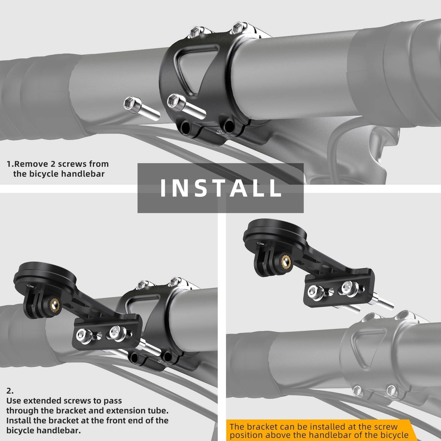 CYCLAMI S8 Bicycle Stem Bracket & Bike Computer Mount