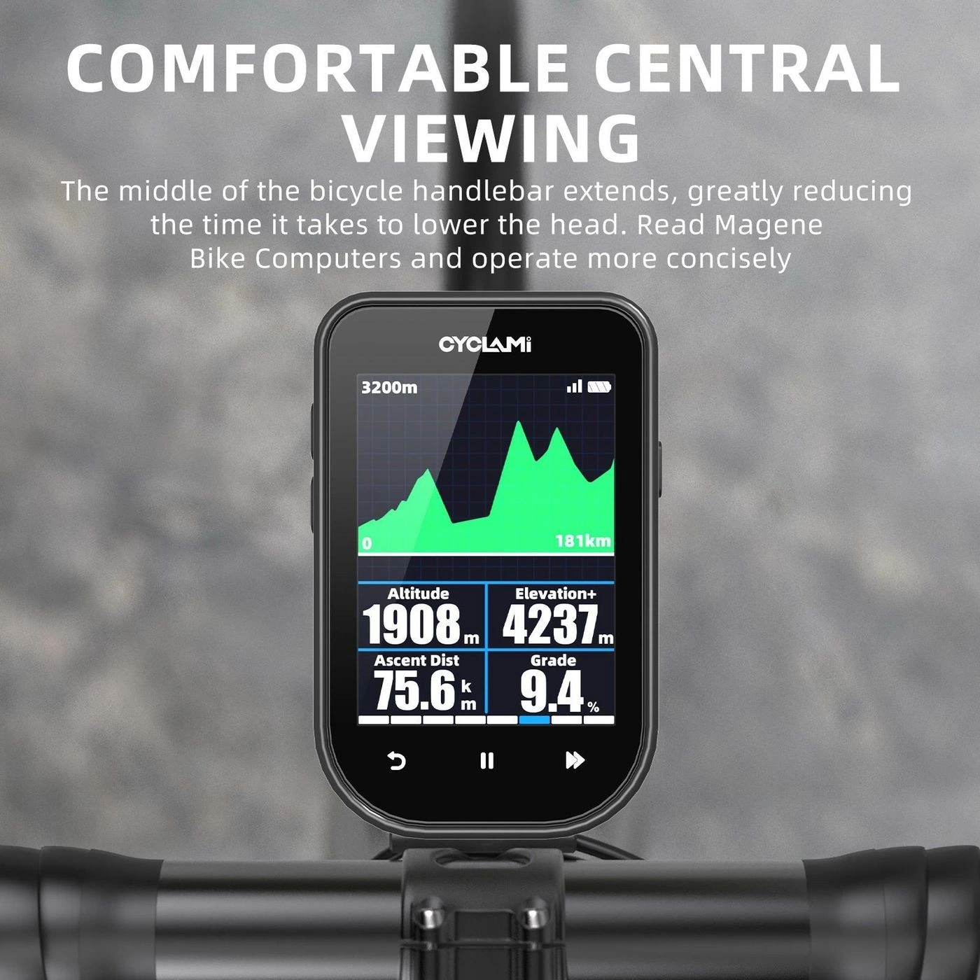 CYCLAMI S8 Bicycle Stem Bracket & Bike Computer Mount