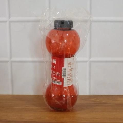 Plastic Dumbbell Shaped Water Bottle 550 MI For Fitness And Daily Hydration 5