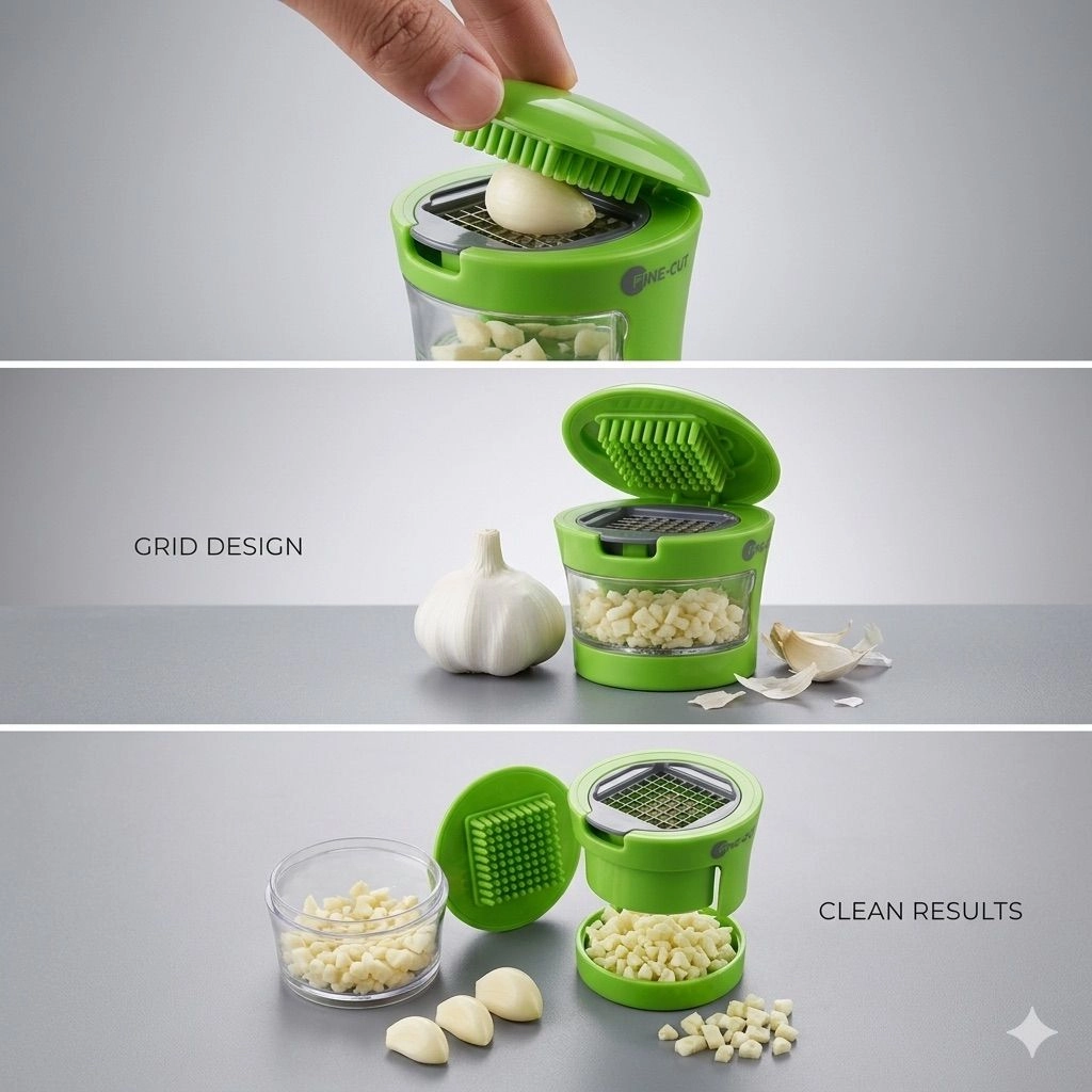 Garlic Cutter/Chopper/Crusher For Kitchen