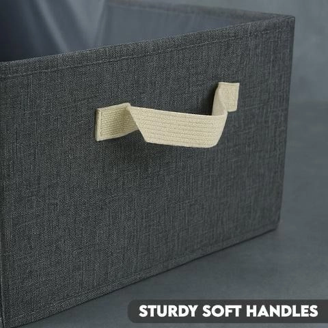 Foldable Cloth Storage Box With Handles