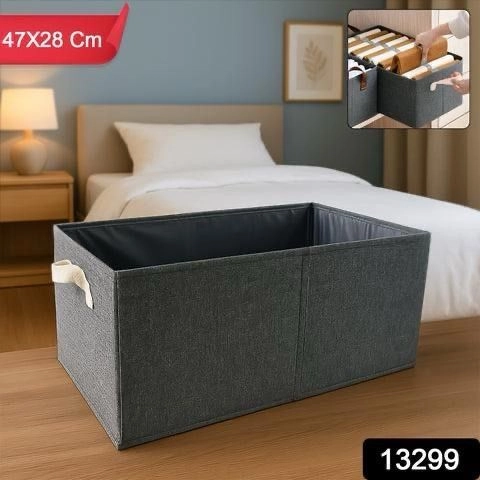 Foldable Cloth Storage Box With Handles